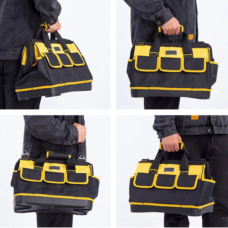 mini tool bag 2022 New Electrician Bag Tool Organizers Portable Multi Pocket Waterproof Tool Kit Function Tool Bag 1680D Oxford Cloth Bag mechanic tool bag