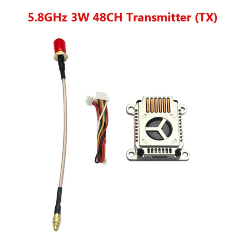 

LST 3W VTX Video Transmitter 5.8Ghz 48CH 2-8S 25mW/1000mW/2000mW/3000mW Adjustable For FPVs Racing Drones