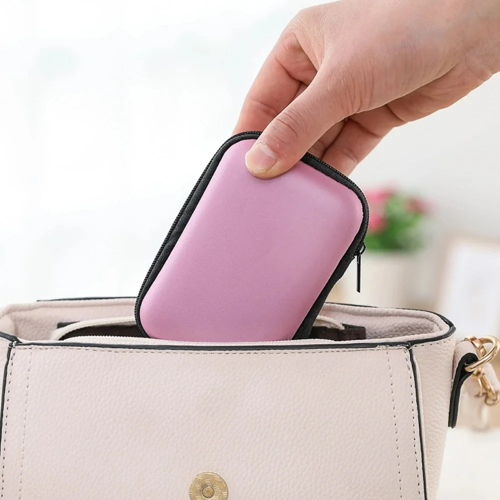 Data Cable Usb Flash Drive Headphone Storage Bag Travel Portable Eva Bag Mobile Phone Charger Data Cable Protection Zipper Pouch data cable storage bag