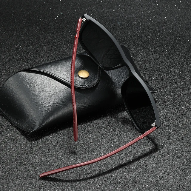 패션과 기능을 겸비한 럭셔리 스퀘어 빈티지 편광 선글라스