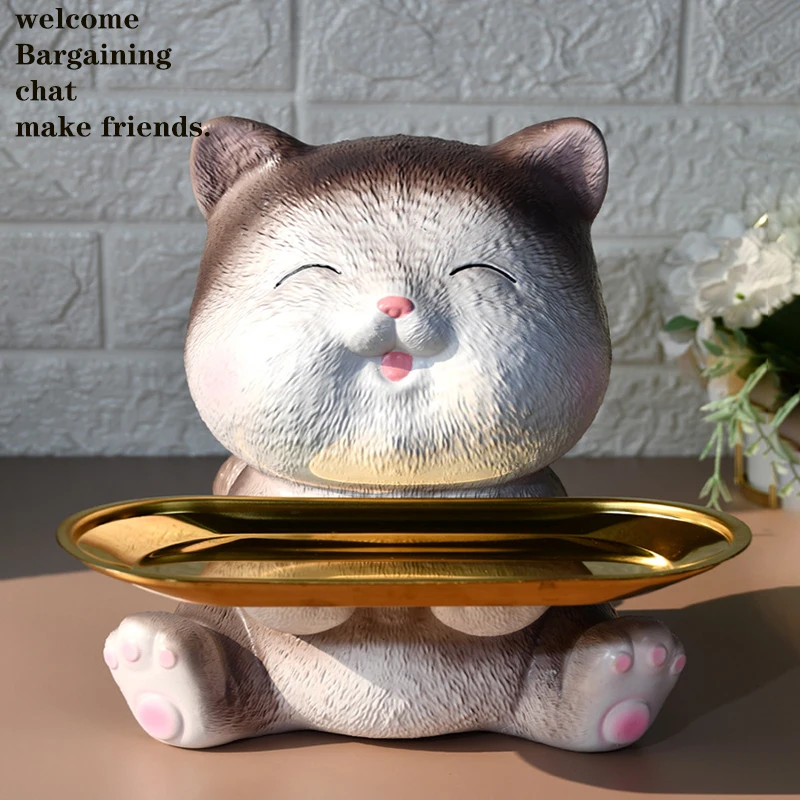 

Creative resin animals, cats, dogs, decorations, storage accessories, hotel decorations, housewarming, wedding gifts