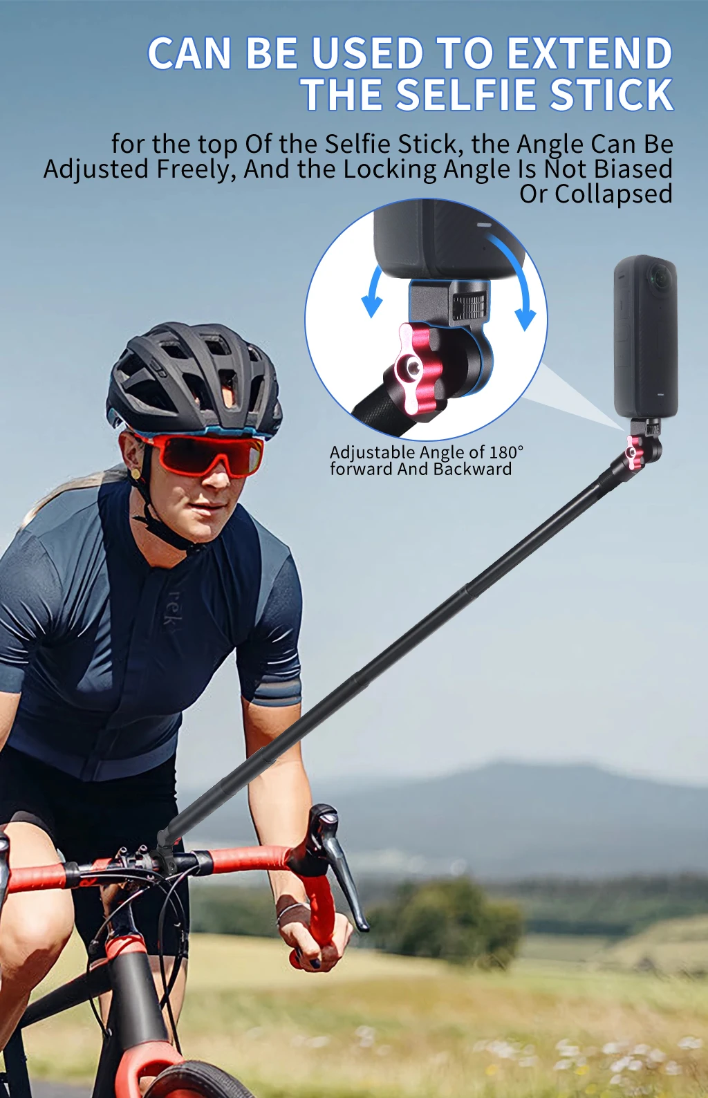 Aluminum Mini Tripod Head Adapter Arri Locating Holes Monitor Mount for DJI OSM