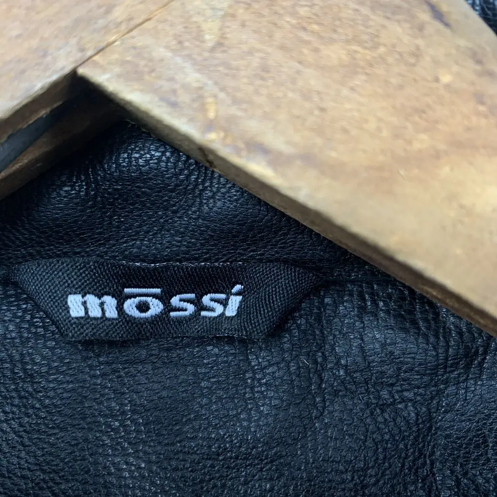 Women Leather Jacket Mossi Motorsports Apparel Insulated Black Genuine Leather Coat