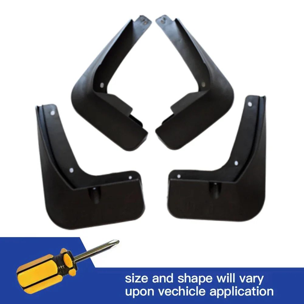 

4Pcs Front & Rear Mud Flaps Splash Guards Mudguards Black For VW Volkswagen Jetta 2017 2018