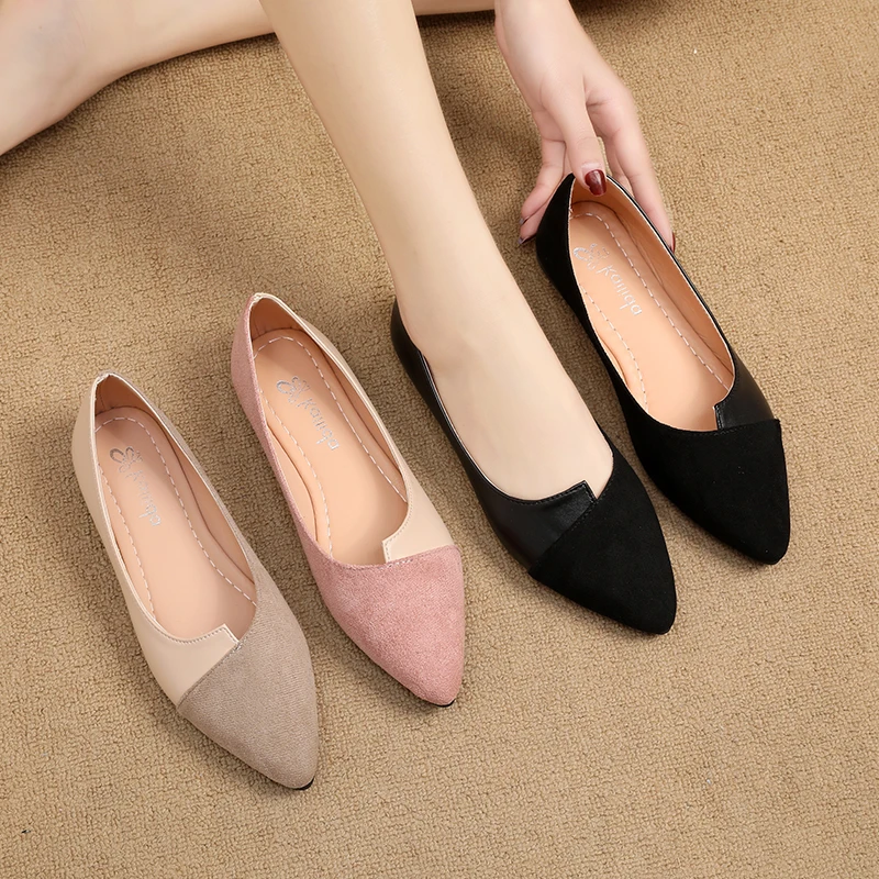 

Женские мокасины туфли Мягкая универсальная женская обувь, повседневные кроссовки с острым носком, Мокасины с закрытым носком, новинка, платье для медсестры, плоская подошва