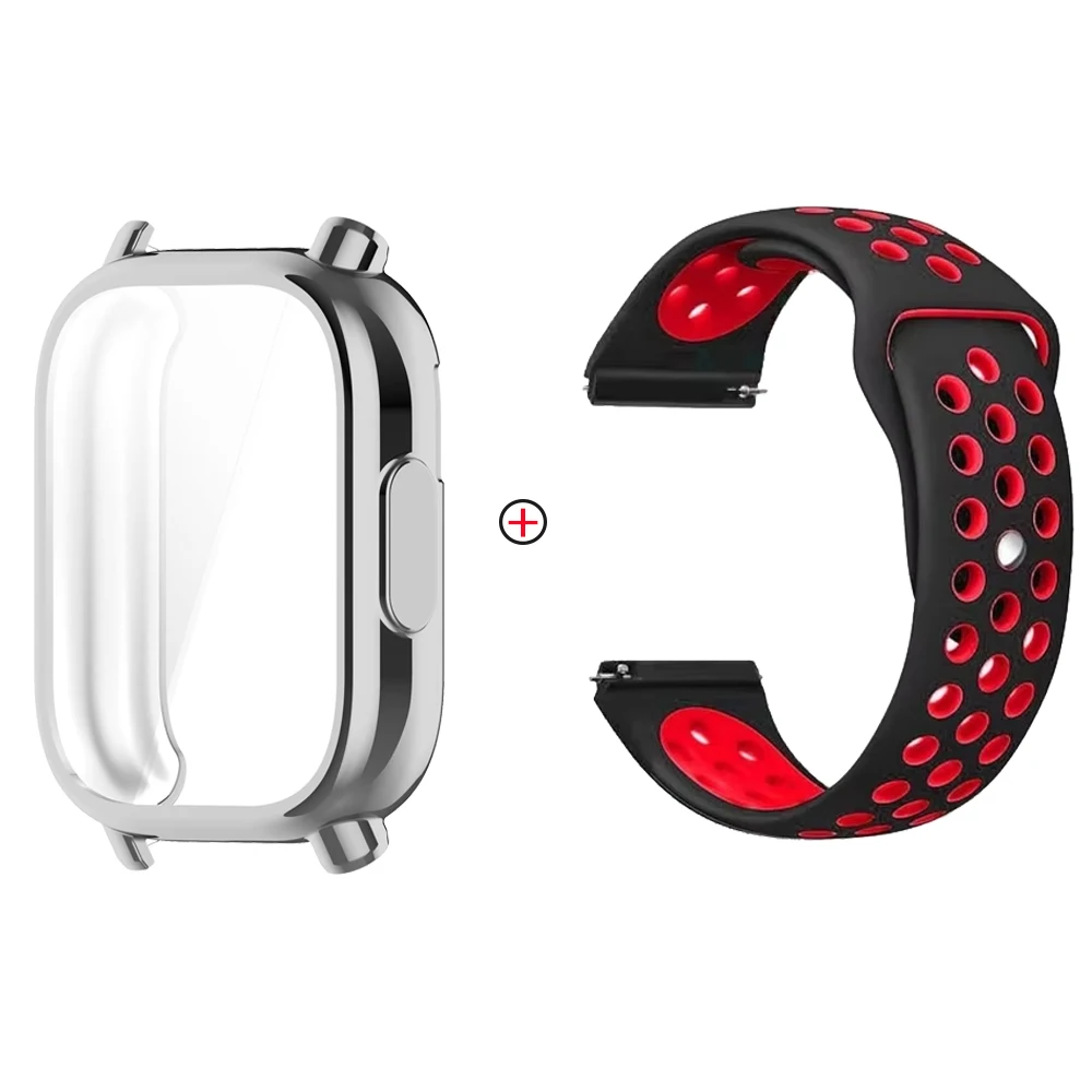 Soft Silicone Strap with TPU Case and Screen Protector