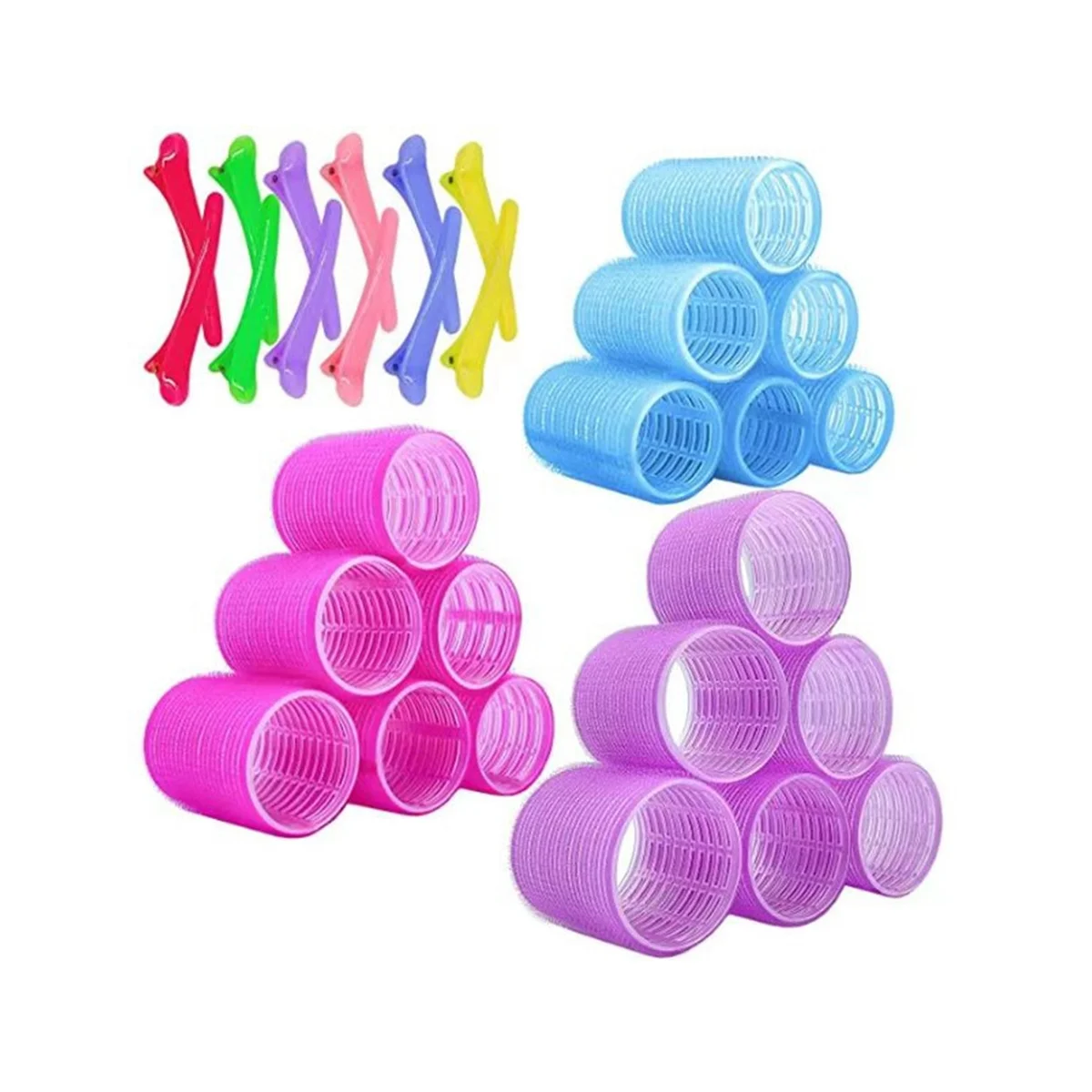 Self-Grabbing Hair Curler Suitable for Long, Medium and Thin Hairdressing Tools Multi-Layer Hair Curler Roller Set