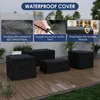 Outdoor Patio Furniture Set, 5 Pieces Outdoor Sectional Wicker Patio Furniture, Outdoor Sofa with Storage Coffee Table 6