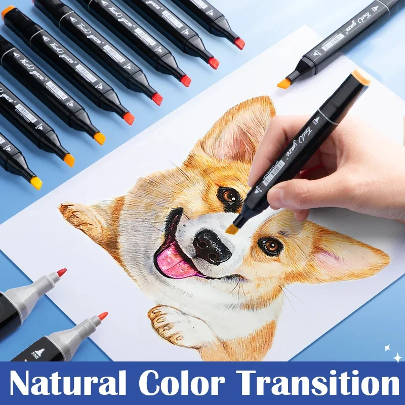 Markers Pens Set 168 Colors Double Head Brush Drawing Highlighter Aesthetic Professional Manga School Art Supplies Stationery marker pens color marker pens marker pen art marker pens art markers manga markers manga marker pen highlighter pen set drawing pen