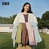 Semir Jacket Women Loose-Fit Plum Blossom Jacket Inserted Shoulder Sleeves Embroidery 2024 New Autumn Casual Hooded Jacket 2