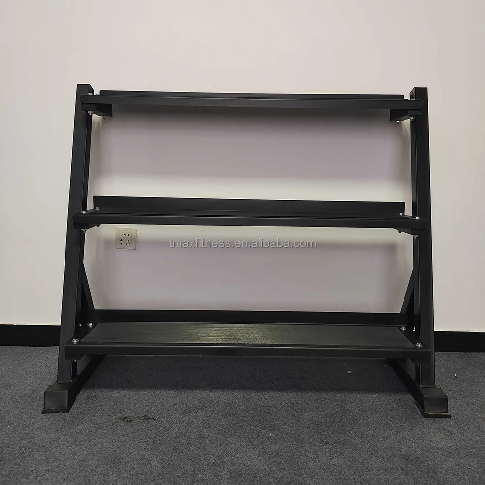 Kettlebell Rack Kettlebells Storage Rack Fornitura Di Fabbrica A Tre Strati Attrezzatura Da Palestra Per La Casa