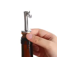 Wooden Cork Stopper For Bottle Wine Olive Oil Pourer Dispenser Spout with Cover Bottle Pourer Stopper For Bottle Bar Accessories 6