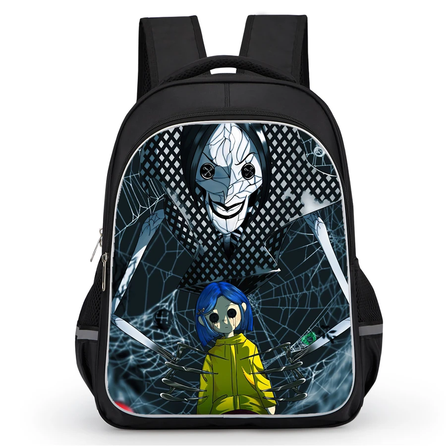 Kids Backpacks Coraline Cartoon Child Book Bags Large Capacity School Commute Bags For Boys Girls Pupil Students 1