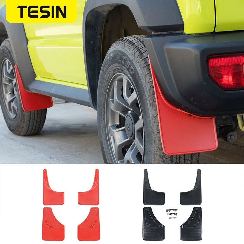 HMMZF 4 Piezas Coche Faldillas Antibarro Para Suzuki Jimny HJ BJ64 BJ74