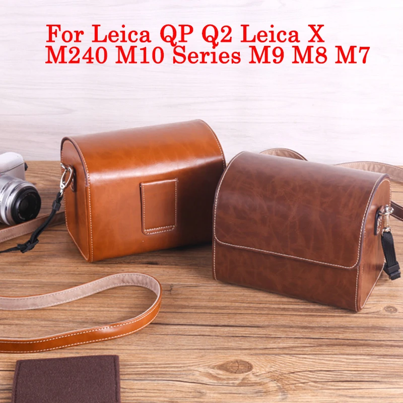 Fashion Leather Camera Bag For Leica QP Q2 Leica X M240 M10 Series M9