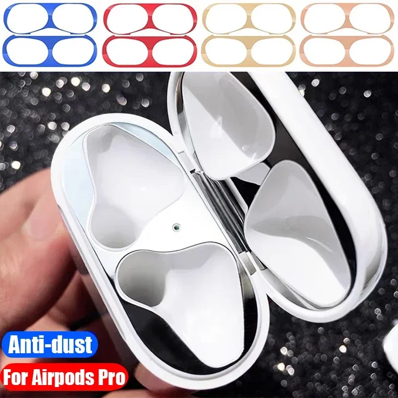 

Пылезащитная пленка, совместимая с Apple Airpods Pro 1 2 3, ультратонкая Роскошная металлическая Пылезащитная пленка для Airpods Pro