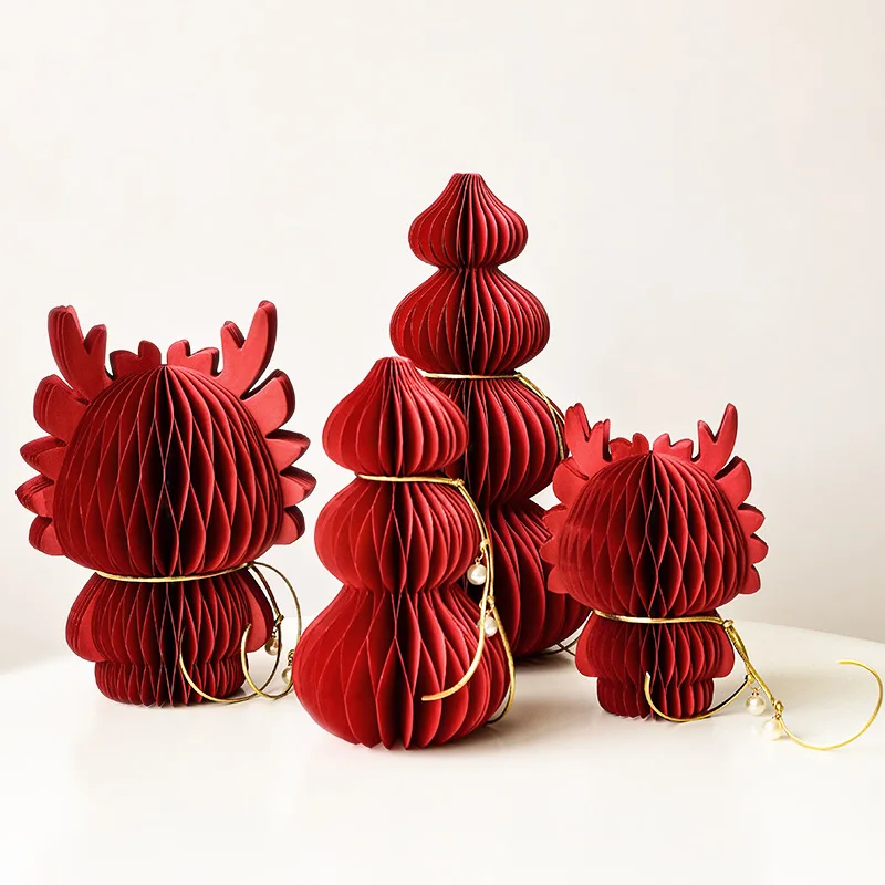 

Chinese Spring Festival 2024 Dragon Year Origami Little Dragon Table Decoration New Year Decoration Home Storage