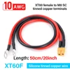 XT60 to O Ring turn M8 Eyelet Terminal Plug Connector Cable 10AWG RC ESC Charger Side Power for for RC Lipo Battery FPV Racing 1