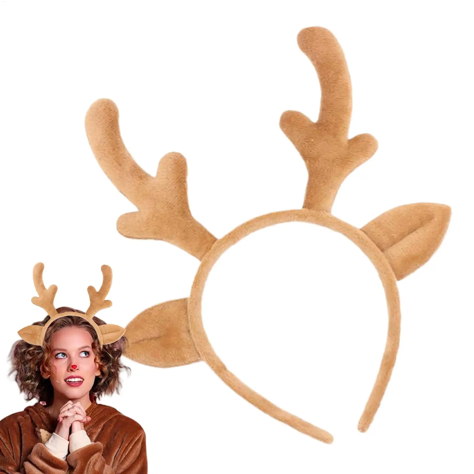 1pcs Cartoon deer antler hair bands Christmas headband hair accessories wash face hair accessories Christmas accessories