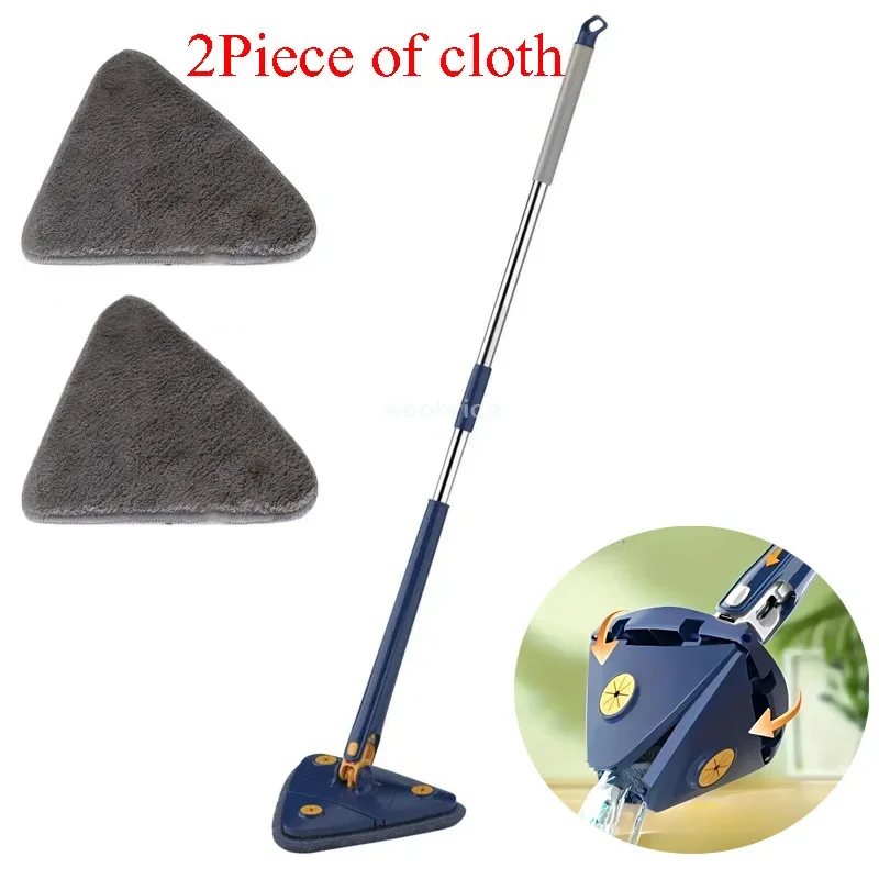 Self-Cleaning 360° Telescopic Mop & Ceiling Brush for Efficient Home Cleaning