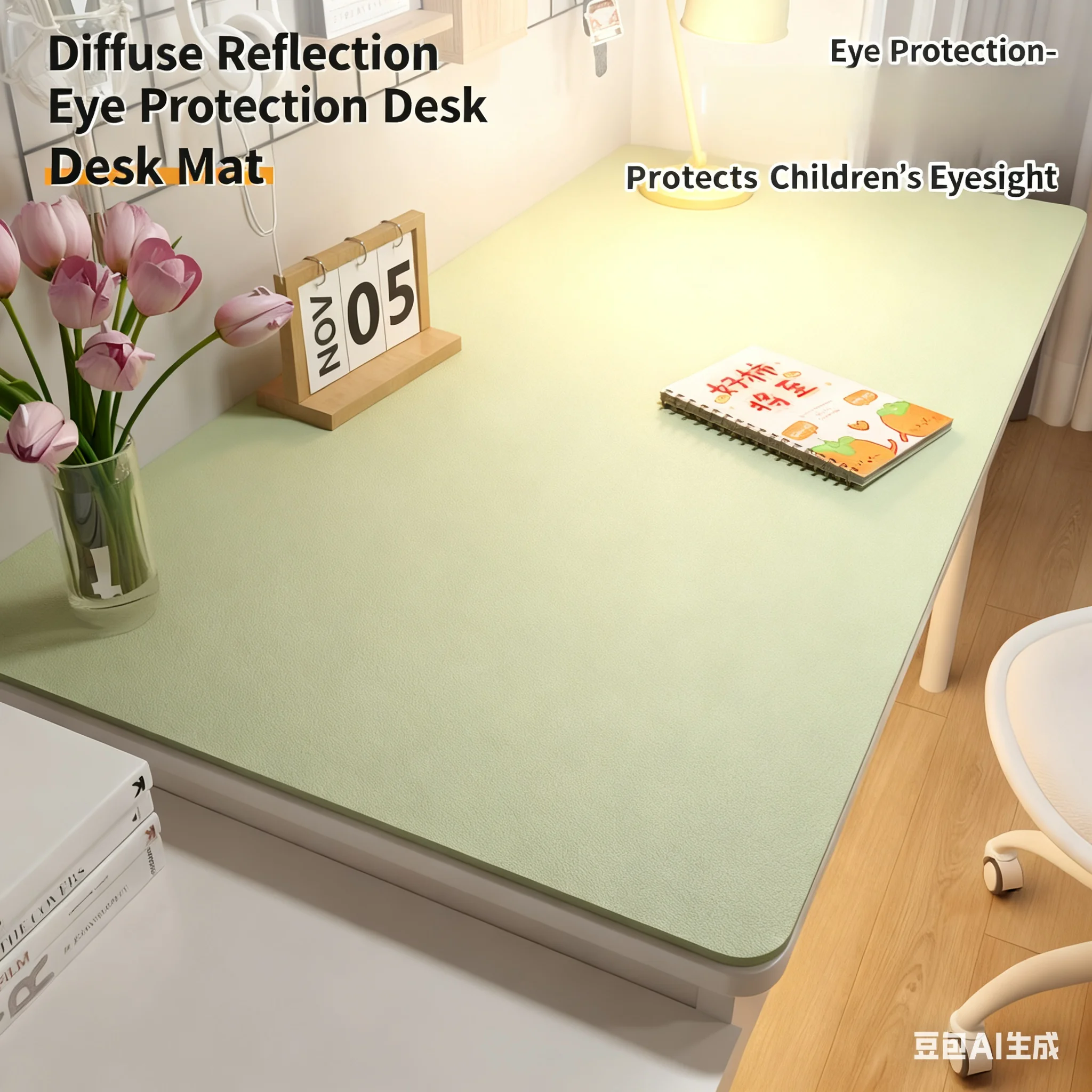 Premium Leather Table Protector: Waterproof & Easy-Clean Desk Mat with Anti-Slip Design