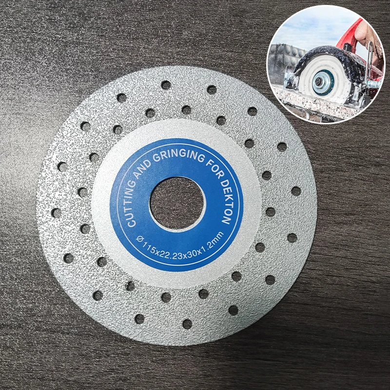 새로운 1개 세트 세라믹 및 화강암 타일용 습식 및 건식 사용 가능 115mm 헤비듀티 다이아몬드 절단 톱
