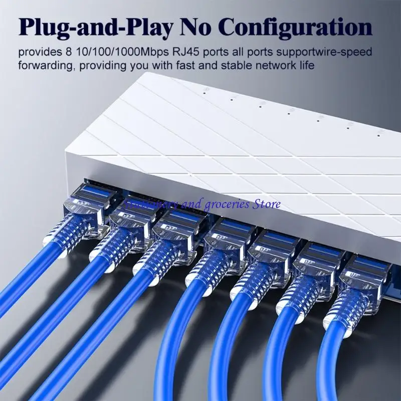 기가비트 스위처 8 포트 100/1000Mbps 네트워킹 스위처 RJ45 LAN 이더넷 1000Mbps J2HC