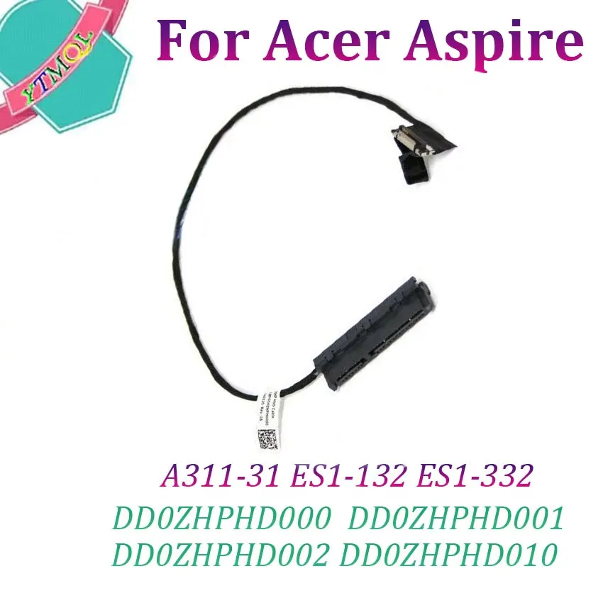 Acer Aspire A311-31 ES1-132 ES1-332 DD0ZHPHD002 DD0ZHPHD000 DD0ZHPHD001 DD0ZHPHD010 용 1Pcs HDD SATA 하드 드라이브 커넥터 케이블