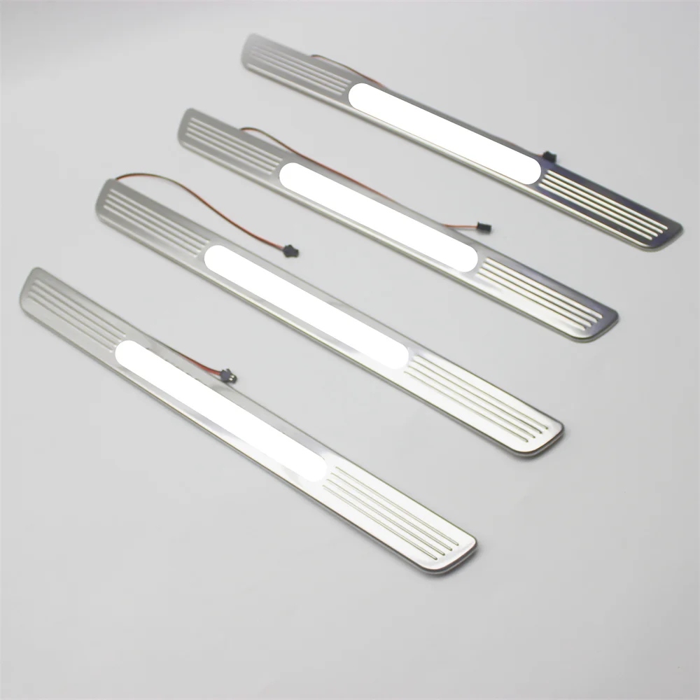 

Stainless Steel Led Door Sill Scuff Plate Guard Sills Protector Trim For Mercedes-Benz W223 GLS-Class 2019-2022