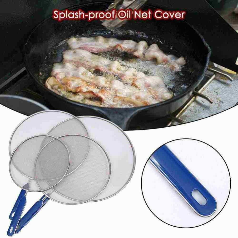 Grease Splatter Screen Guards Mesh Anti Splatter Guard Oil Net Splash Cover Pan Pot Frying Oil Cooking Cover Kitchen Tools