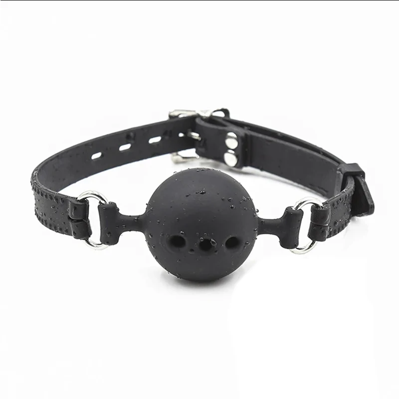 3 Sizes Soft Safety Silicone Open Mouth Gag Ball Bdsm Bondage Slave Ball Gag Erotic Sex Toys For Woman Couples Adult Sex Games