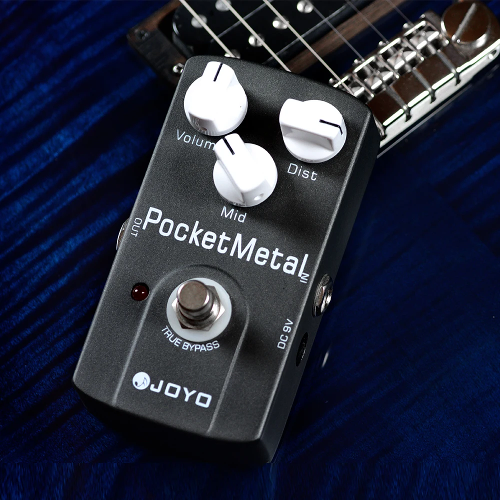 JF-35 POCKET METAL Distortion Pedal with MID Control Knob Modern Metal Distortio