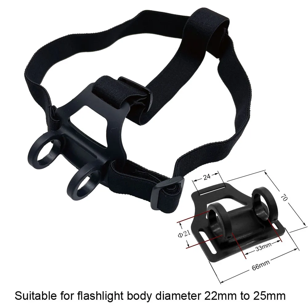 Bandeau Réglable Pour Lampe Frontale – Sangle Nylon Confortable Noire, Fixation Solide Jusqu'à 3 Lampes, Parfait Camping, Randonnée, Vélo