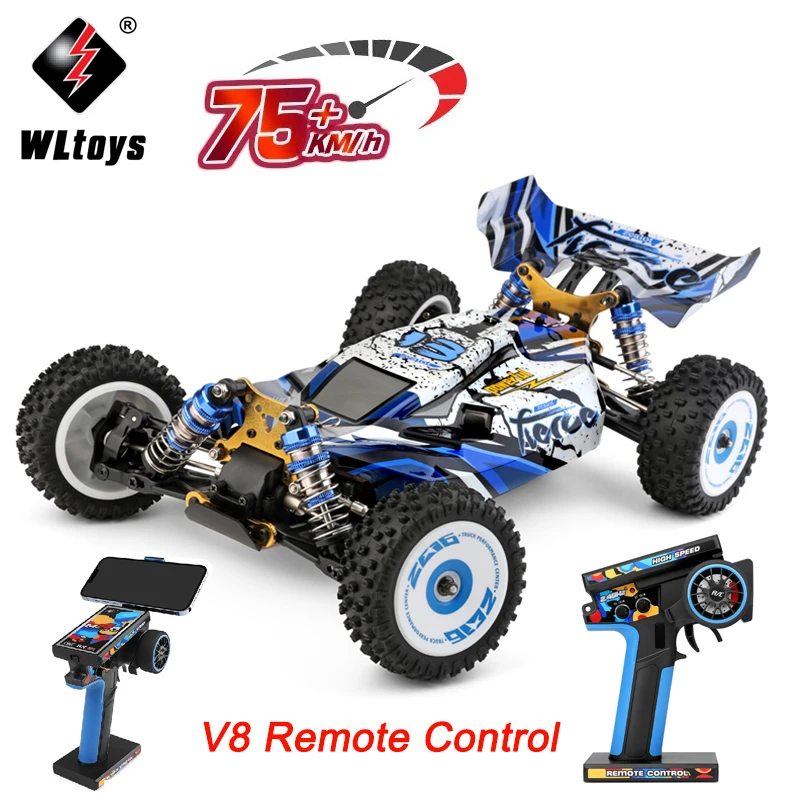 WLtoys 124017 브러시리스 4WD 전기 고속 드리프트 원격 제어 완구, 75 KM/H 124019 55 KM/H 124008 60 KM/H 2.4G RC 자동차, 3000mAh