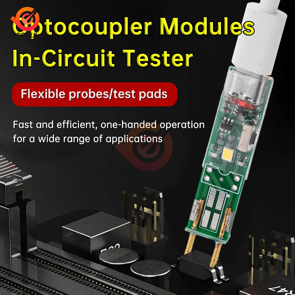 Testeur D'optocoupleur Portable – Petit Outil électronique Avec LED De Test Et 4 Vitesses, Pour Composants Type 4/6 Broches, MOS, IGBT…