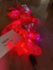 Colorful 10m LED tails for large 3D soft delta kite inflatable kite flying with lights 3