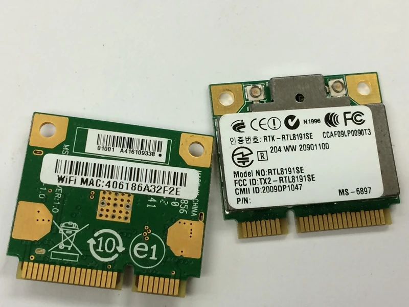 Network Wlan Card For Realtek Rtl8191Se Half Mini Pci-E Wifi Wireless Wlan Card 802.11 B/G/N