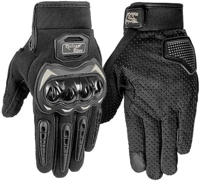 Breathable Touchscreen Hard Knuckle Motorcycle Riding Gloves
