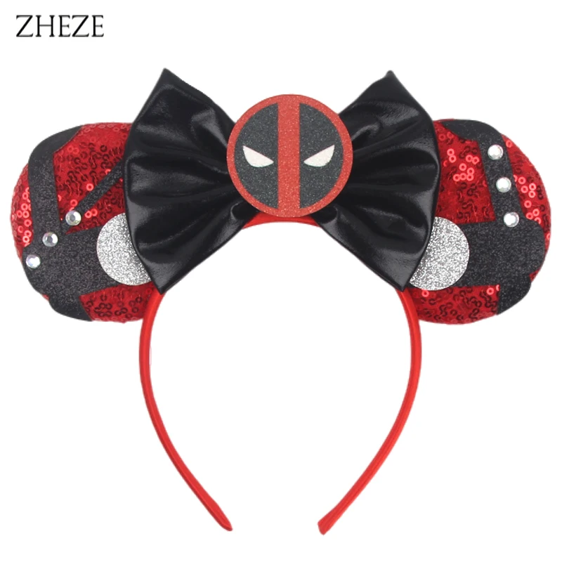 Speelgoed Verhaal Cosplay Mausohren-Stirnband für Mädchen, Pailletten-Schleife, Geburtstagsparty-Haarband, DIY-Haaraccessoires – Detail 10