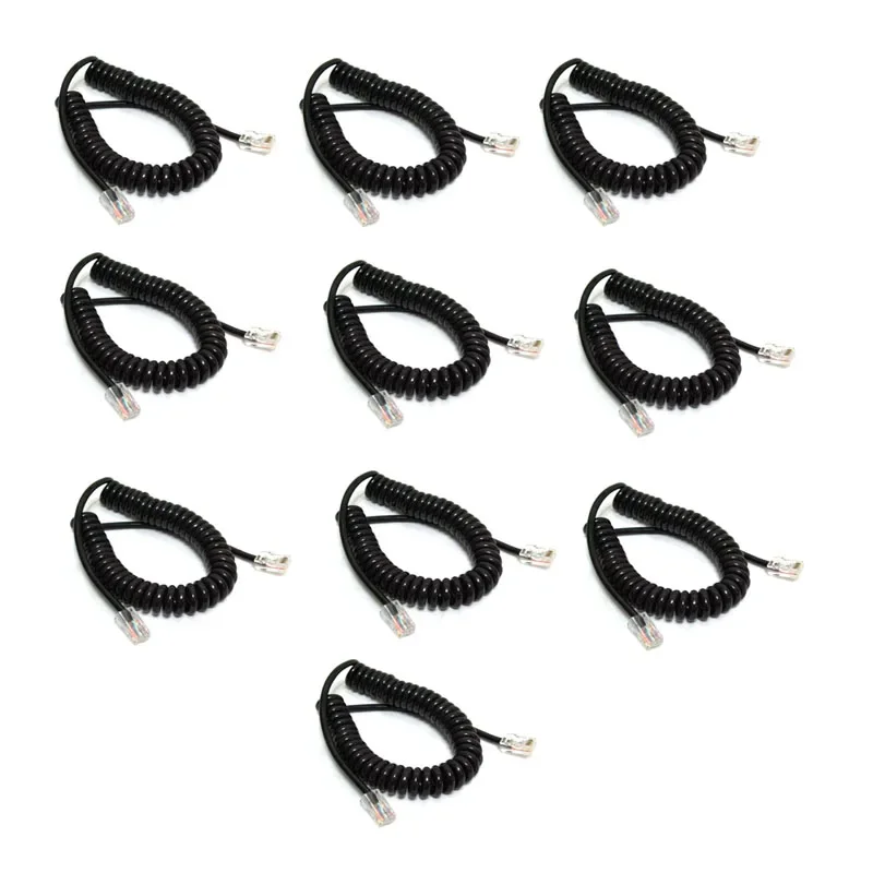 Lot 10pcs Replacement 8 Pin To 8PIN OPC-1153 PTT Mic Microphone Cable For ICOM HM-98 HM-133 HM-133V HM133V Car Ridao Speaker