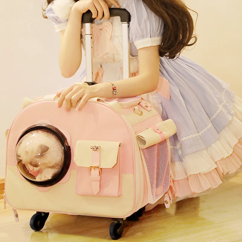 

Hamster Carry Cat Carriers Travel Strollers Animals Cat Carriers Rabbit Transporter Bolso Para Mascotas Dogs Accessories