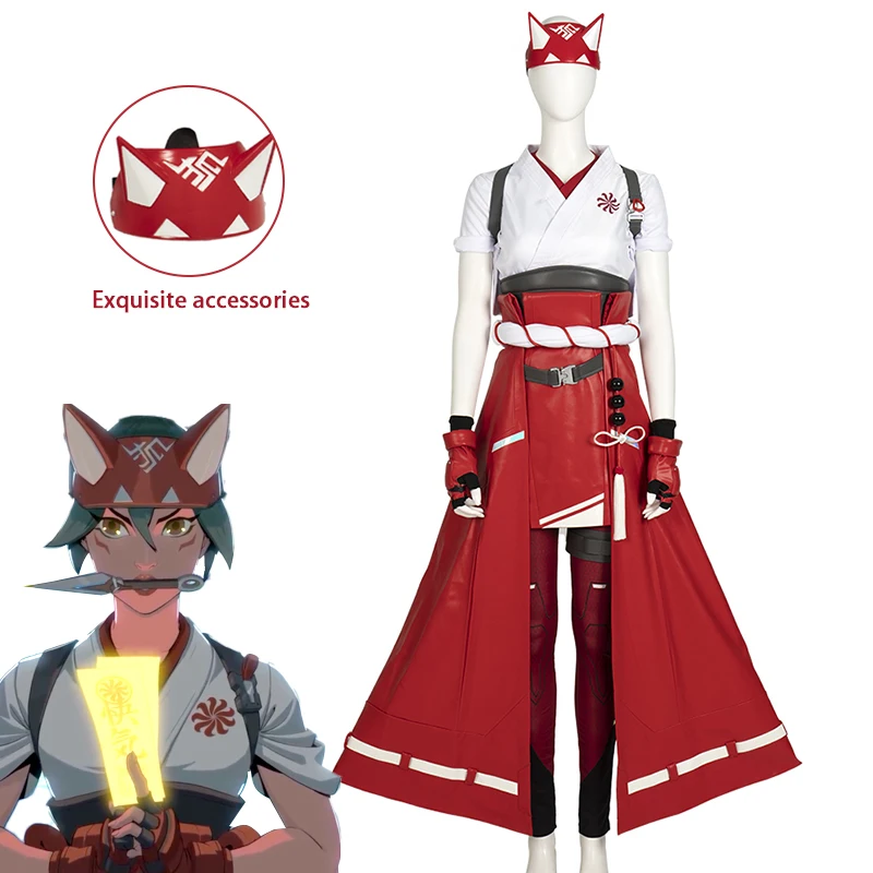 

Overwatch 2 Cos Kiriko Cosplay Costumes OW2 Women's Game Comic Show Clothes Halloween Party Costumes