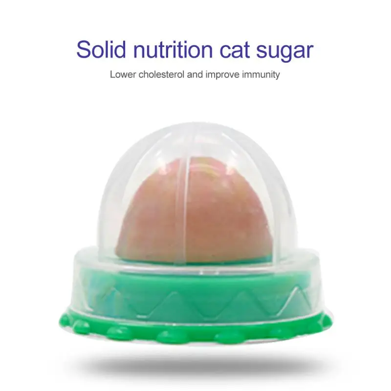 1PC Catnip Sugar Solid Catnip Sugar Long Strong Pill Energy Ball Cat Nutrition Cream Licking Solid Candy Cats Lovely Snacks