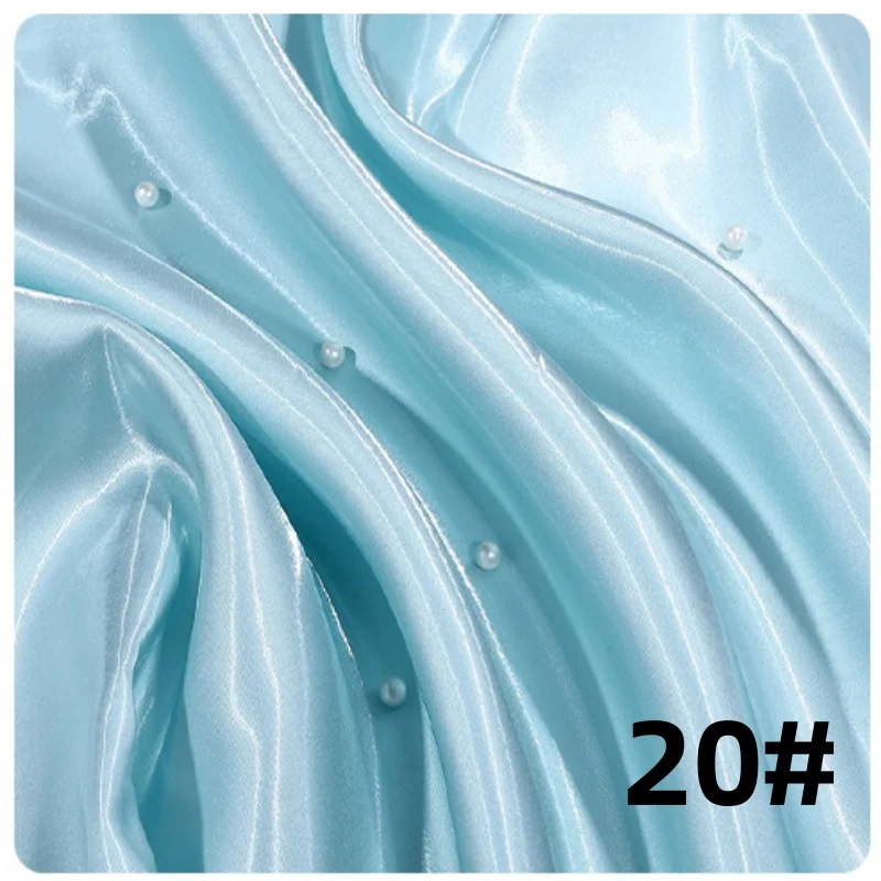 Liquid Water Light Reflective Satin Fabric by the Meter - Smooth, Breathable Finish