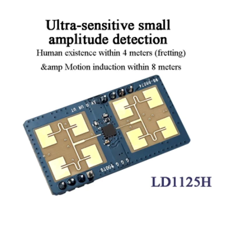 Hi-Link 2pcs/lot 24Ghz LD1125H 24G millimeter wave radar module human presence sensor breathing induction mobile ranging detect 5