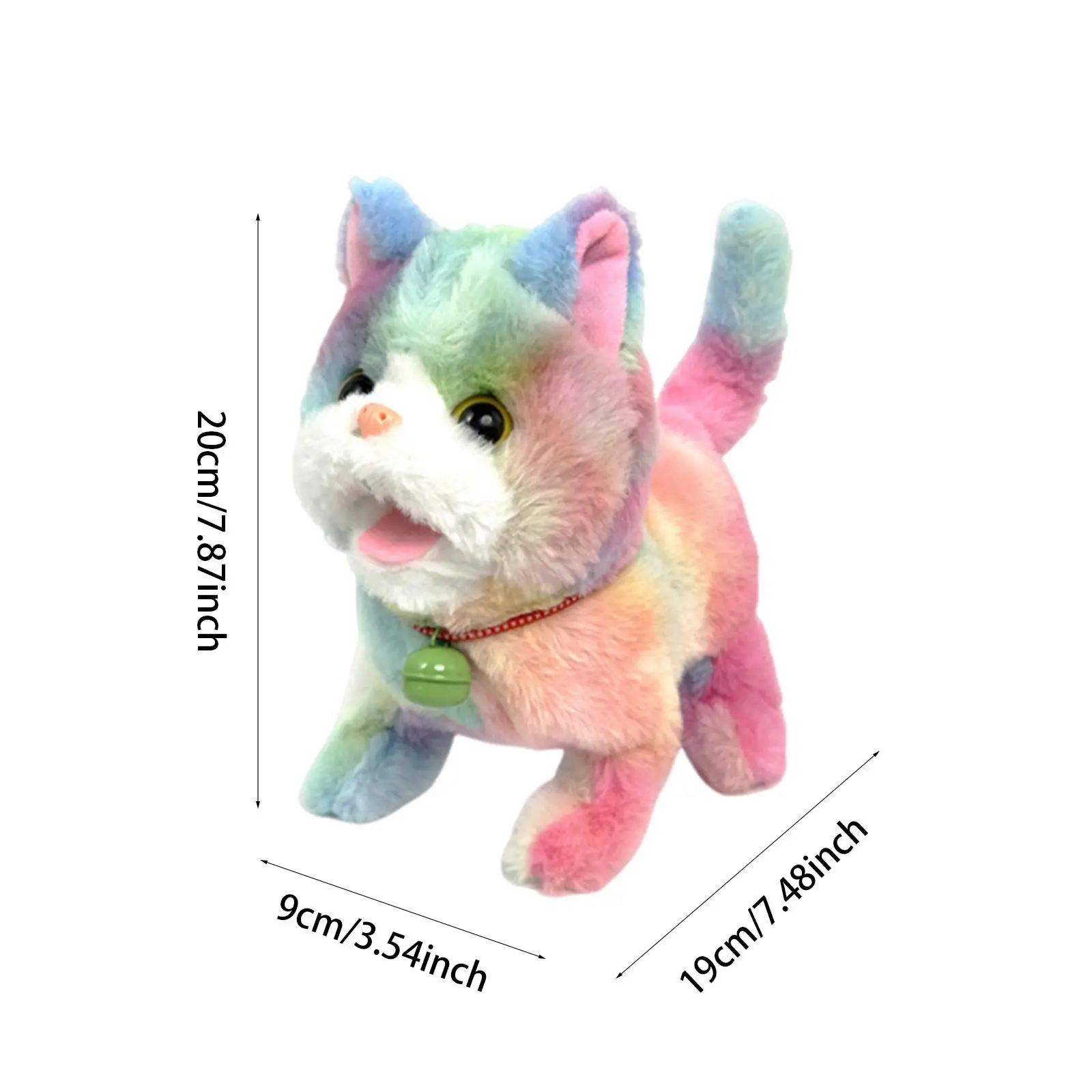 Electric Plush Animal Cat Toy Lovely Plush Toy Interactive Cute Walking