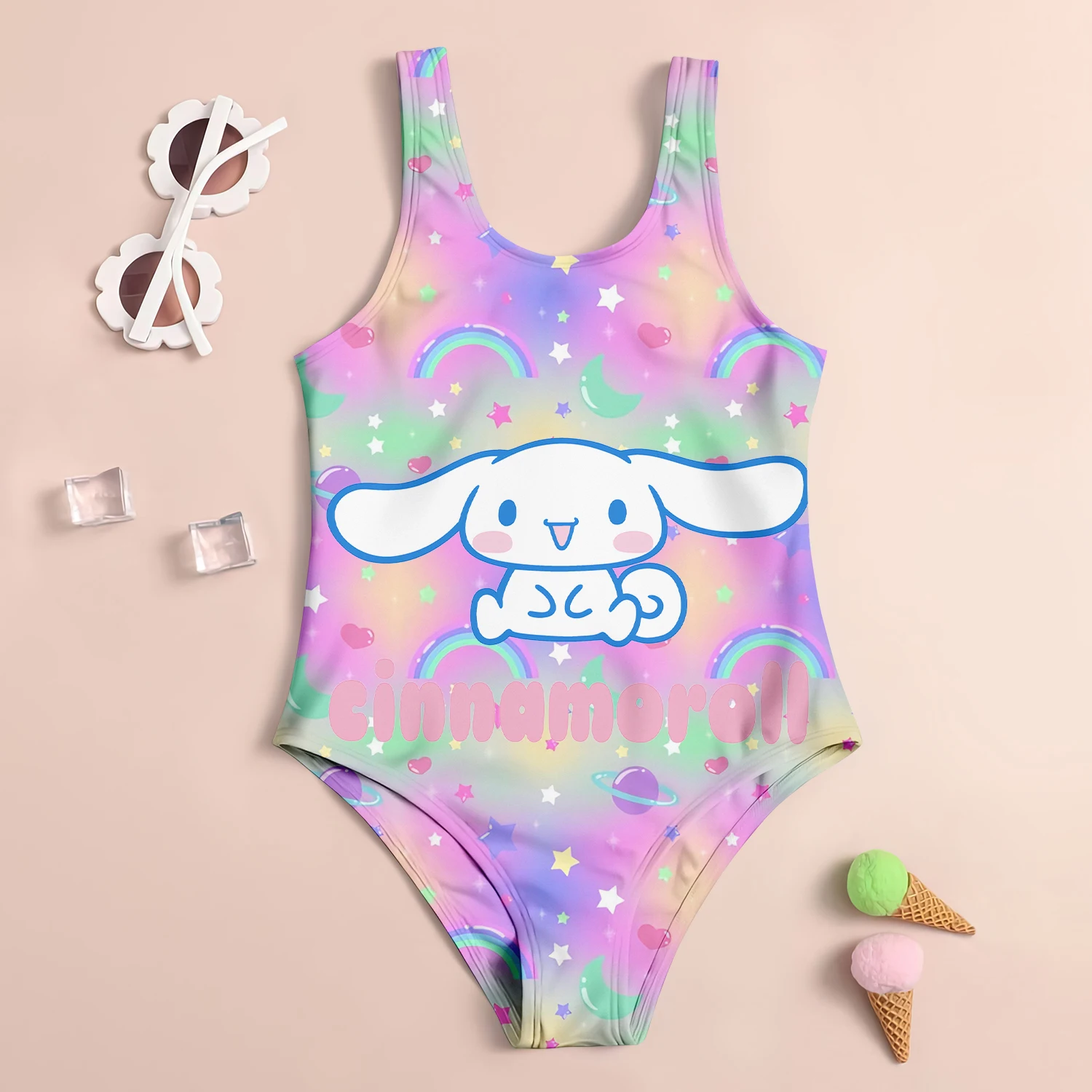 Baby Swimsuit Girls Sanrio Cinnamon Dog Children's Swimwear 2024 Sell Like Hot Cakes Beach Swimsuit Kids Girl Girls' Infant 5