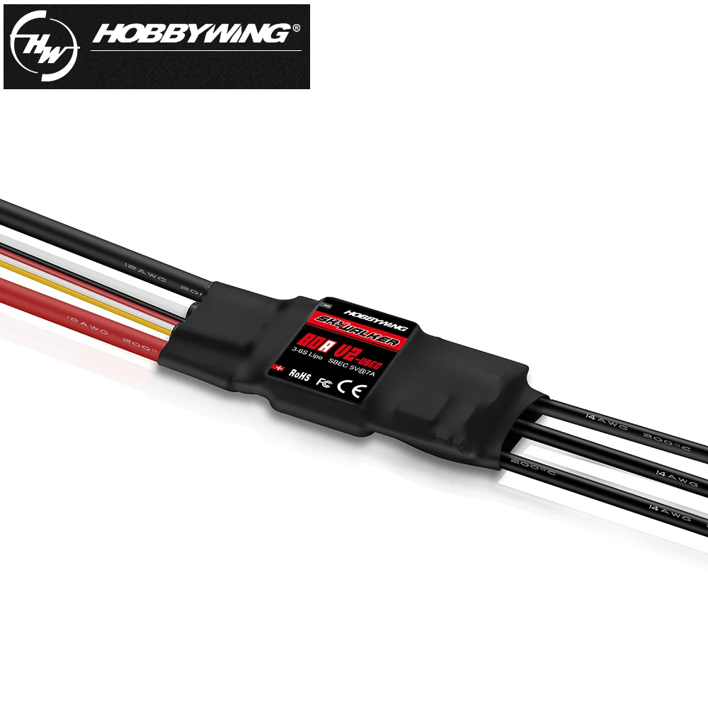 High-Performance Speed Controller ESC With UBEC for RC Drones and Aircraft