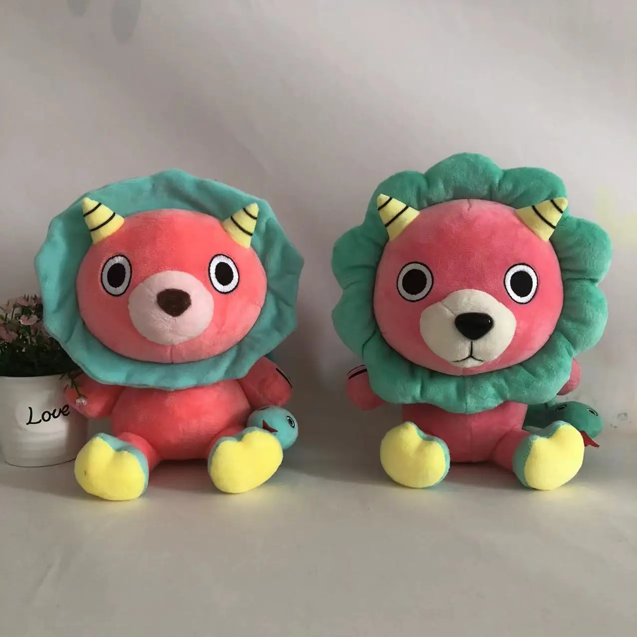 

Anime Spy×Family Anya Forger 20cm Lion Doll Chimera Pink Green Plush Soft Cute Toys Cosplay Animal Pillows Kids Gifts
