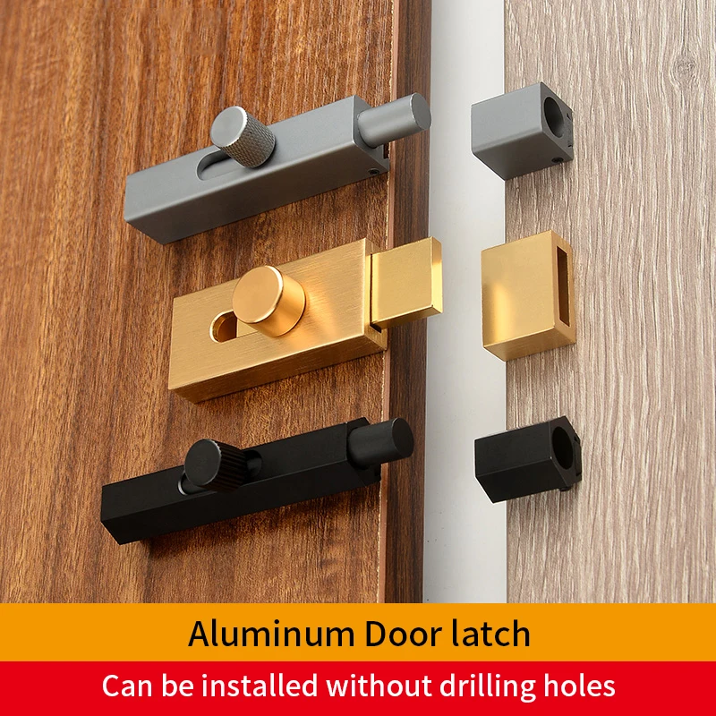 Door Bolt Catch Lock Door Lock Buckle Garden Gate Shed Toilet Barn Sliding Bolt Hardware For Locking Window door latch door lock cylinder
